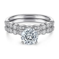 Toyella s srebrnim ružama zlatna simulacija dijamantna prstena žensku set prstena moda ne bledi zlatno