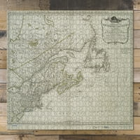 Puzzle-1776-08- Mapa Londona Opća karta sjevernih britanskih kolonija u Americi: koji shvataju