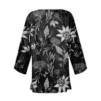 MLQIDK Plus veličine Kimonos za žene 4x-rukav plaža Kimono CoverUp pamučna pokrov UPS casual labav otvoreni