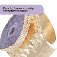 Homemaxs kristalni pozlaćeni prsten nepravilni grubi kamen ručni nakit za žene