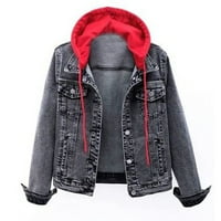 Zimske jakne Zuwimk za žene, ženska sklopka obložena duga jakna crvena, xxl