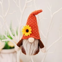 Fall Wargher Gnome Suncokret pleteni šešir patuljak ELF Plišani likovni lutki privjesak za zahvalnosti