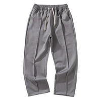 Vedolay pantalone za muškarce posteljine pantalone muškarci slim fit pamuk labavo lagano elastična struka
