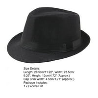 Fedora šešir široki podim za zaštitu od sunca Čvrsta boja Panama kapa Boater ljetna plaža sunhat za