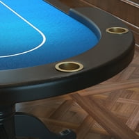 Poker 96 aura poker stol sa zadebljanim naslonskim rukavima za ruke za ruke uloga plava