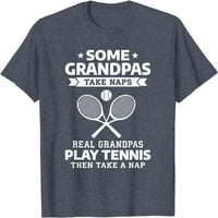 Neki djed uzimaju prave djedove igraju tenis majicu