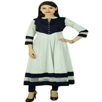 Phagun pamučna isprekidana bollywood žena etnička kurti casual top tunika haljina