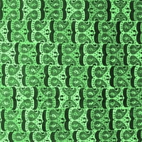 Ahgly Company Indoreni pravokutnik Oriental Emerald Green Moderne prostirke, 7 '10'