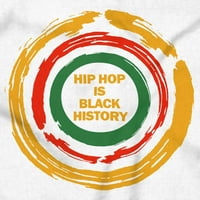Osnaživanje hip hop je crna istorija Ženska majica Dame Tee Brisco Marke L