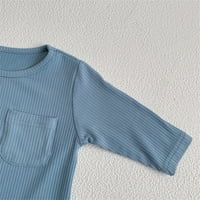 Odjeća za djecu Djevojka odjeća od čvrstog rebrastih pada dugih rukava RomaPipka za bebe BABY BODYSUIT Unisex