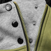 Labakihah Hoodies za žene Ženska modna čvrsta jakna Zipper džepni duks dugih rukava kaputi sa kapuljačom