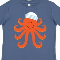Inktastična narandžasta hobotnica slatko morsko stvorenje Nautički poklon mališani dječak ili majica