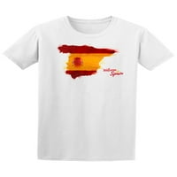 Akvarel Španija Mapa zastava Flag Majica Muškarci -Mage by Shutterstock, Muškarac Veliki