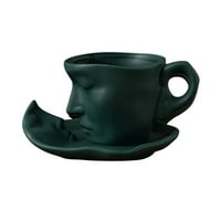 AirPow lica lica personalizirana keramička koncentrirana ljepota crna čaj za kafu šalica za valentinovo
