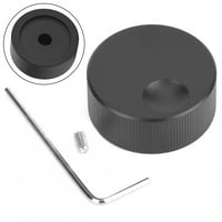 Goodhd crna mat mat čvrsta aluminijska krupna gumba za kontrolu jačine zvuka za potenciometar