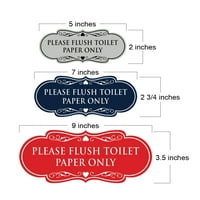 Dizajner molimo da isperite toaletni papir znak samo - mali