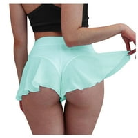 Iopqo kratke hlače za žene ruffled hlače bikini mini visoko uskih kratkih hlača ženski plesni stup struk