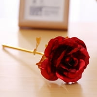 AUTMOR 24K Zlatna folija umjetna veštačka ruža, AnnagerSary pokloni za ženu za djevojke jedinstveni