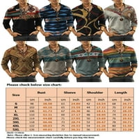 Niveer muškarci Atletičke geometrijske majice Muške 3D ispisane bluze rever narez Tenis Ležerna majica