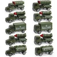 Cutiam auto igračka, set Diecast Legura vojna vozila automobila Inerta igračka za djecu