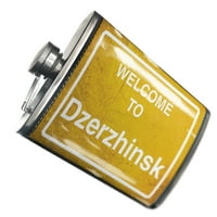 Filk Yellow Road Sign Dobrodošli u Dzerzhinsk
