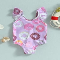 Dojenčad za djevojke jednogarno kostim novorođene djevojke letjeti kopče od grafičkih kupaćih kupaćih