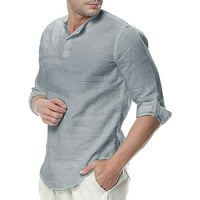 Polo majice za muškarče modni casual okrugli rukav na rukavu majica majica