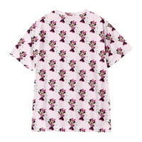 Mickey & Friends - Mickey MouseFunny grafički kratki rukav Grafički posad izrez opuštena fit majica