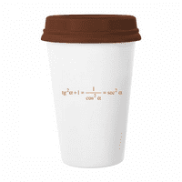 Matematička formula izračunala povećana šolja kava pijenje staklo posude CEC CUP poklopac