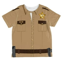 Halloween šerif kostim širom majice malih majica multi 4T