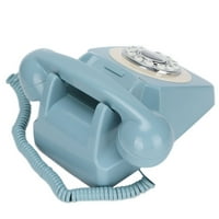 Retro telefon, vintage žičani telefon klasični prelijepi za kafe bar ukras za ured za kućno nebo plavo