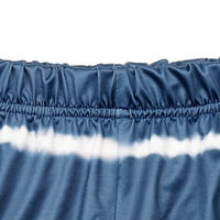 Pantalone za paljenje za žene Visoki struk Ispis meko rastezanje zvona donje hlače Casual Comfy Wide