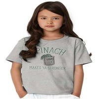 Spinach čini jače Popeye Crewneck T majice Dječak Djevojka Teen Brisco Brands XS
