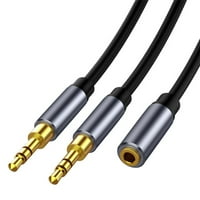 Audio kabl kabel fleksibilan 2 u slušalica Y razdjelnik za igre za igranje slušalica