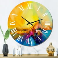 Art DesimanArt 'Sažetak šarene modernog modernog zidnog sata u. Širom unutra. Visoko