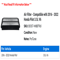 Zračni filter - kompatibilan sa - Honda Pilot 3.5L V