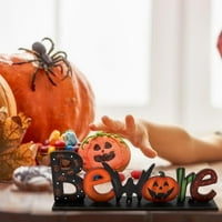 Dekoracije za Noć vještica Party Suptions Halloween Drveni privjesak Halloween bundeve lubanje Spider