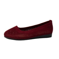 DMQupv casual cipele žene široko prozračne mrežne plitke usta udobne ravne casual cipele za žene s niskim
