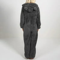 Žene Odrasli OneJi pidžama toplo Sherpa Fleece s kapuljačom za spavanje za spavanje plus veličina zimska