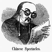 Kineski spektakli, C1850. Nwood graving, sredina 19. veka. Poster Print by
