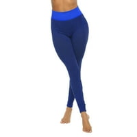 Cleariance ženske žakardske tajice boja blok visokih struka vježba bez hlača yoga hlače