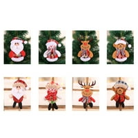 Božićni santa Claus Deer Snowman Privjesak Izvrsni i kompaktni Santa Privjesak za božićno drvce Viseći