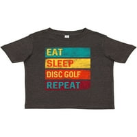 Inktastični diskovi Golfer jede spavanje Disc Golf Ponovite poklon mališani dječak ili majica za djecu