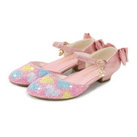 Sanviglor Djevojke sandale za pete gležnjače Mary Jane Chunky princeze cipele maturalne modne haljine