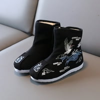 Leey-World Toddler Cipele Boime platnene cipele Dječje vezene cipele Boys Hanfu cipele čizme Kineske