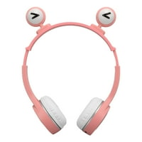 Dječji slušalice, jaki bas sklopivi dječji slušalice za putovanja za školsku ružičastu