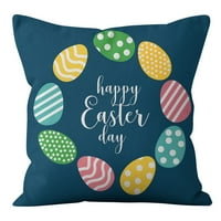 Fonwoon Easter Jastuk Kućište Početna Dekor jastuk Poklopac porodičnog jastučnja baca
