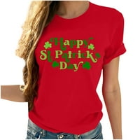 Dnevne majice sv. Patricka za žene Ljeto Ležerne prilike Elegantne vrhove modni ispisani okrugli vrat