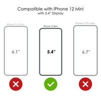 Distincinknk Clear Shootfofofofofoff Hybrid futrola za iPhone Mini - TPU branik akrilni zaštitni ekran