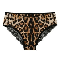 Crno donje rublje za žene Leopard Gatches gaćice donje rublje čipke t gudačke tanges bodysuit oblike